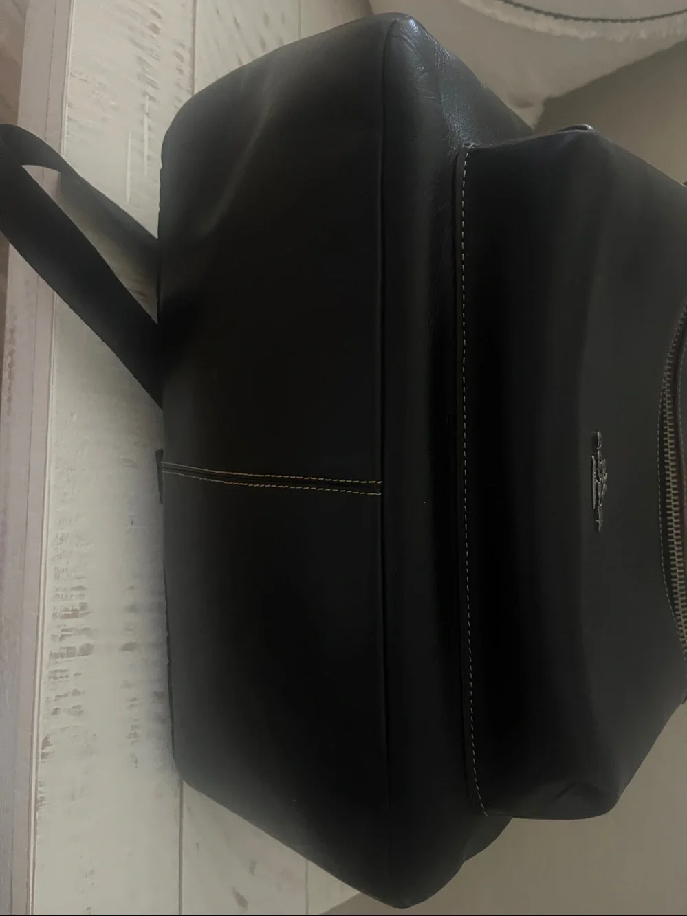 Coach Black Leather Backpack Limited Edition Mickey Mouse
